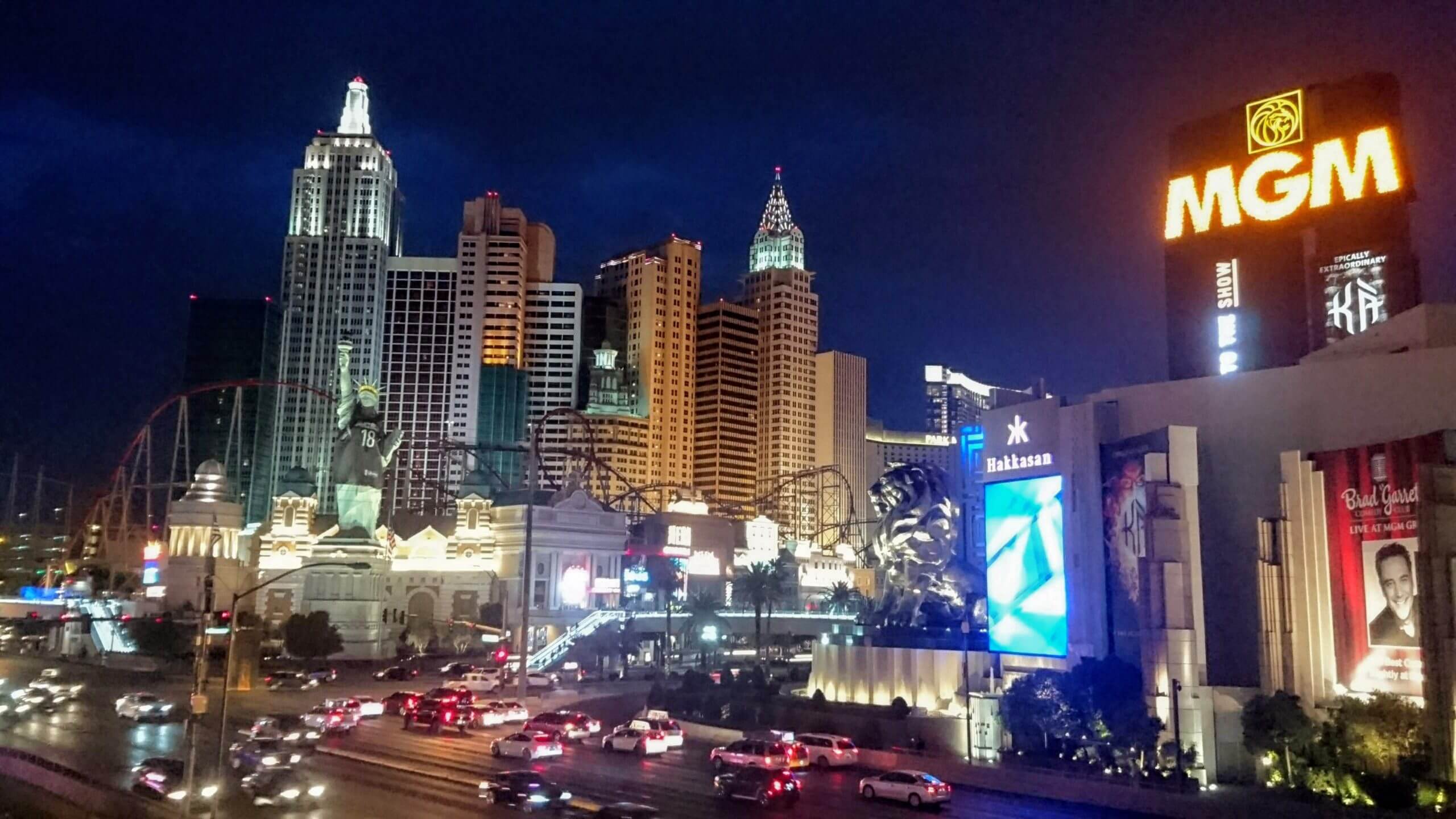 Strip Las Vegas la nuit