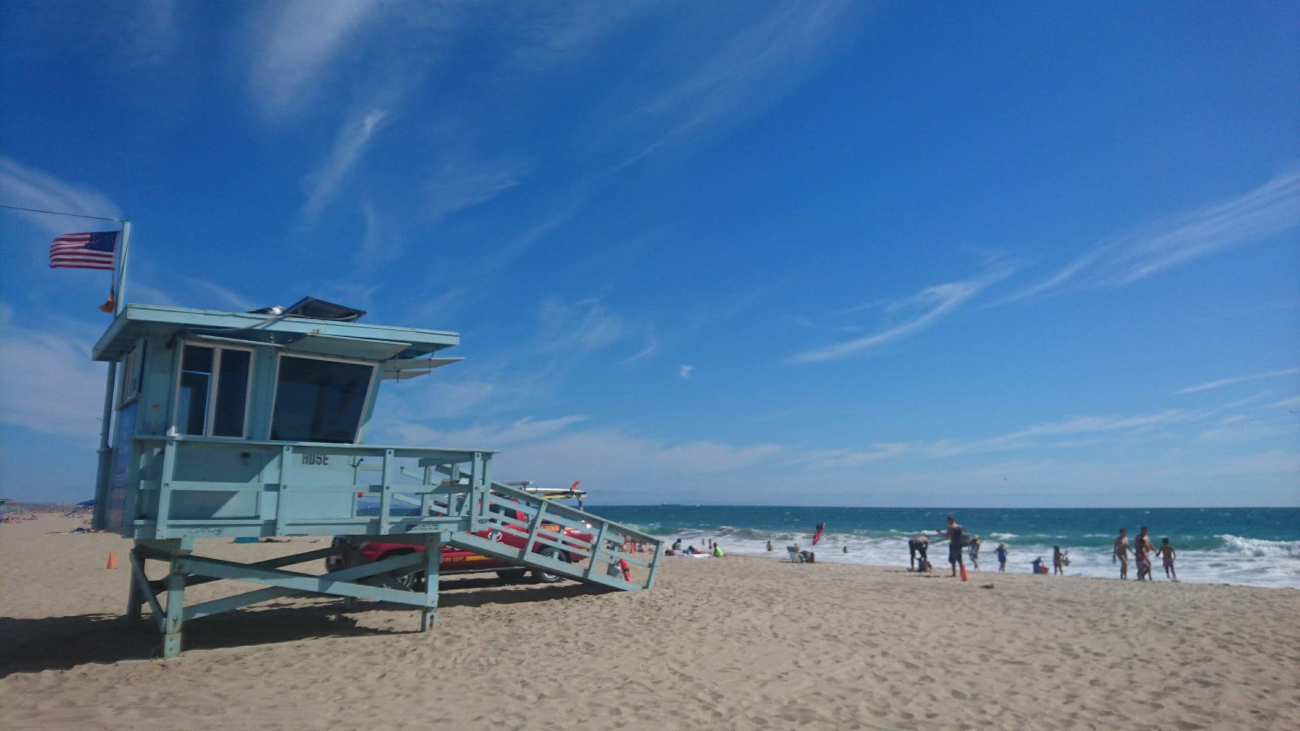 Cabane plage Los Angeles Venice Beach