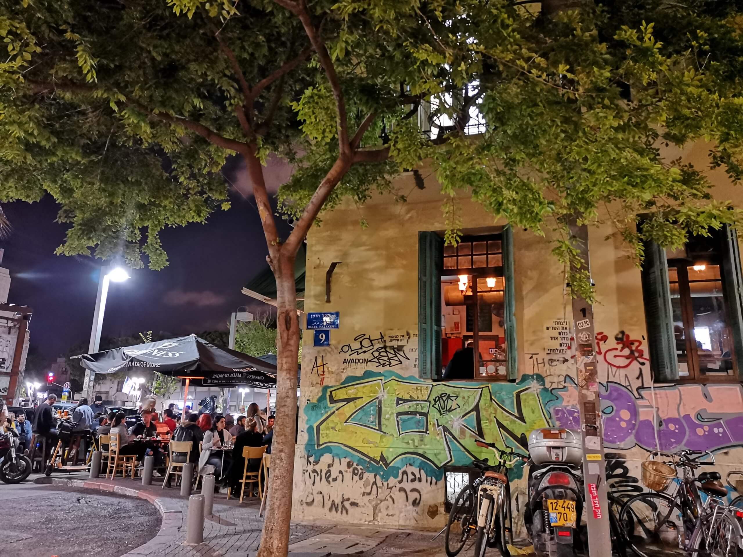 Ambiance nocturne à Tel Aviv