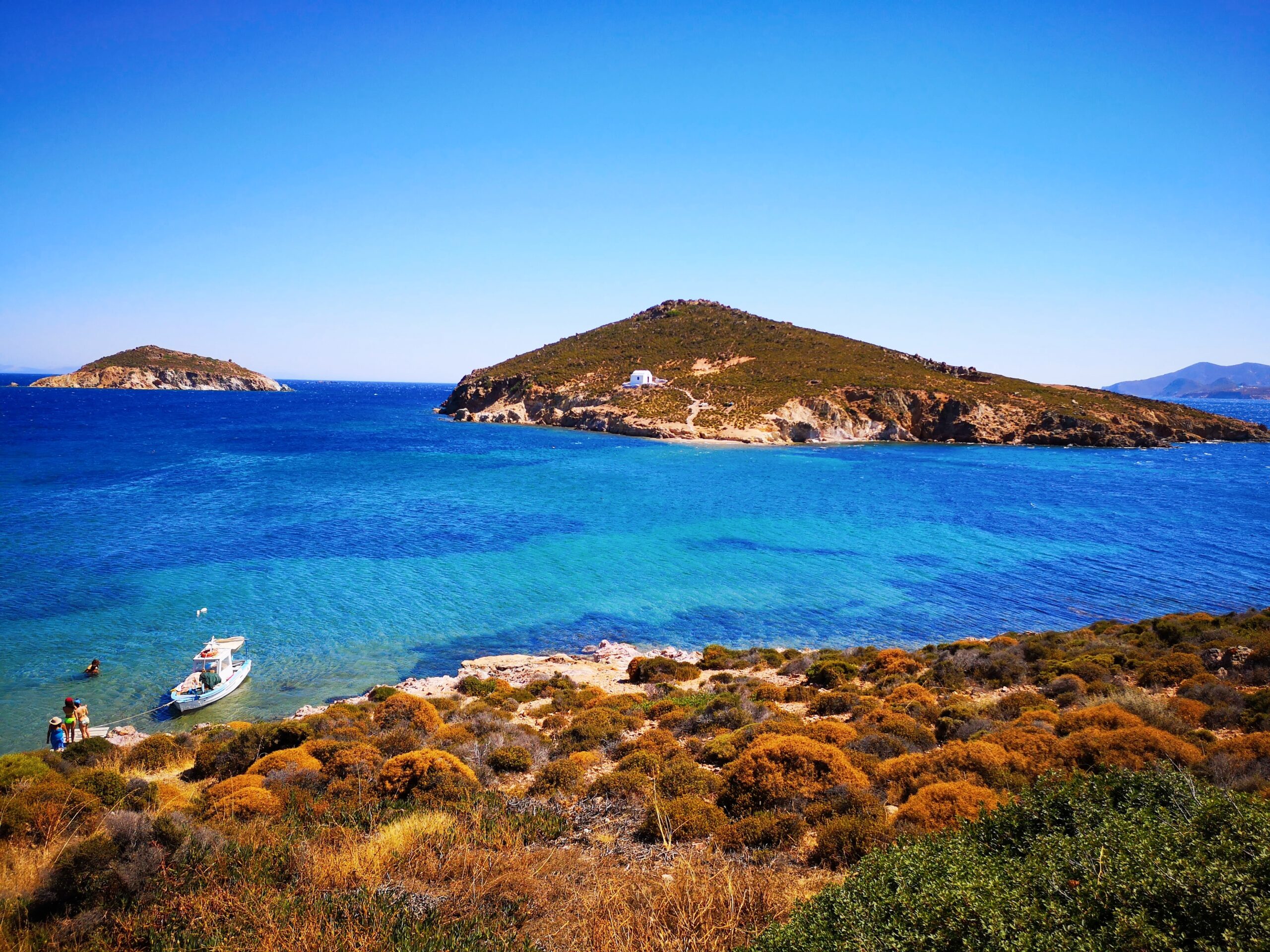 Paysage dans les îles du Dodécanèse en Grèce