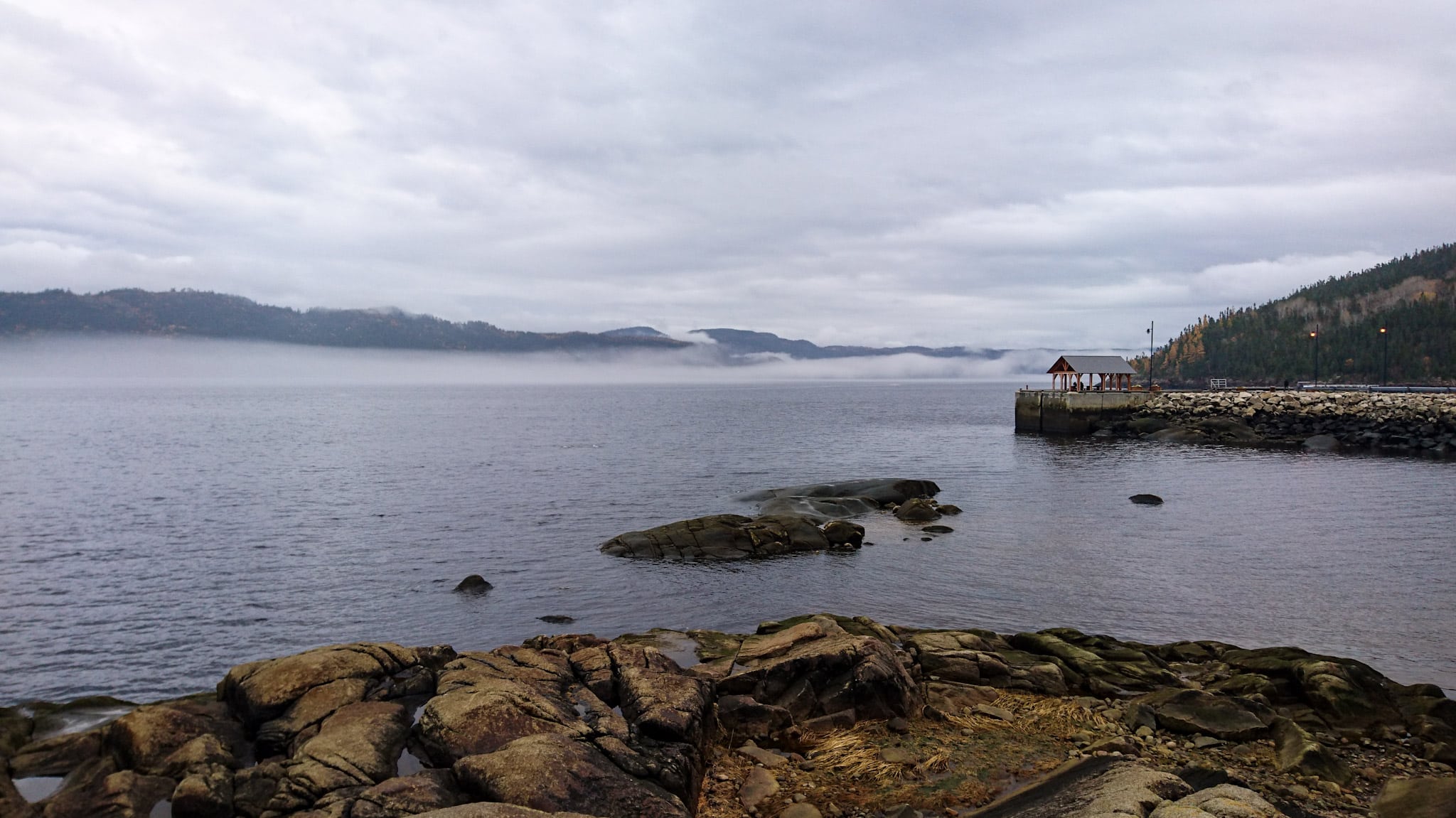Vue sur le fjord du Saguenay au Québec